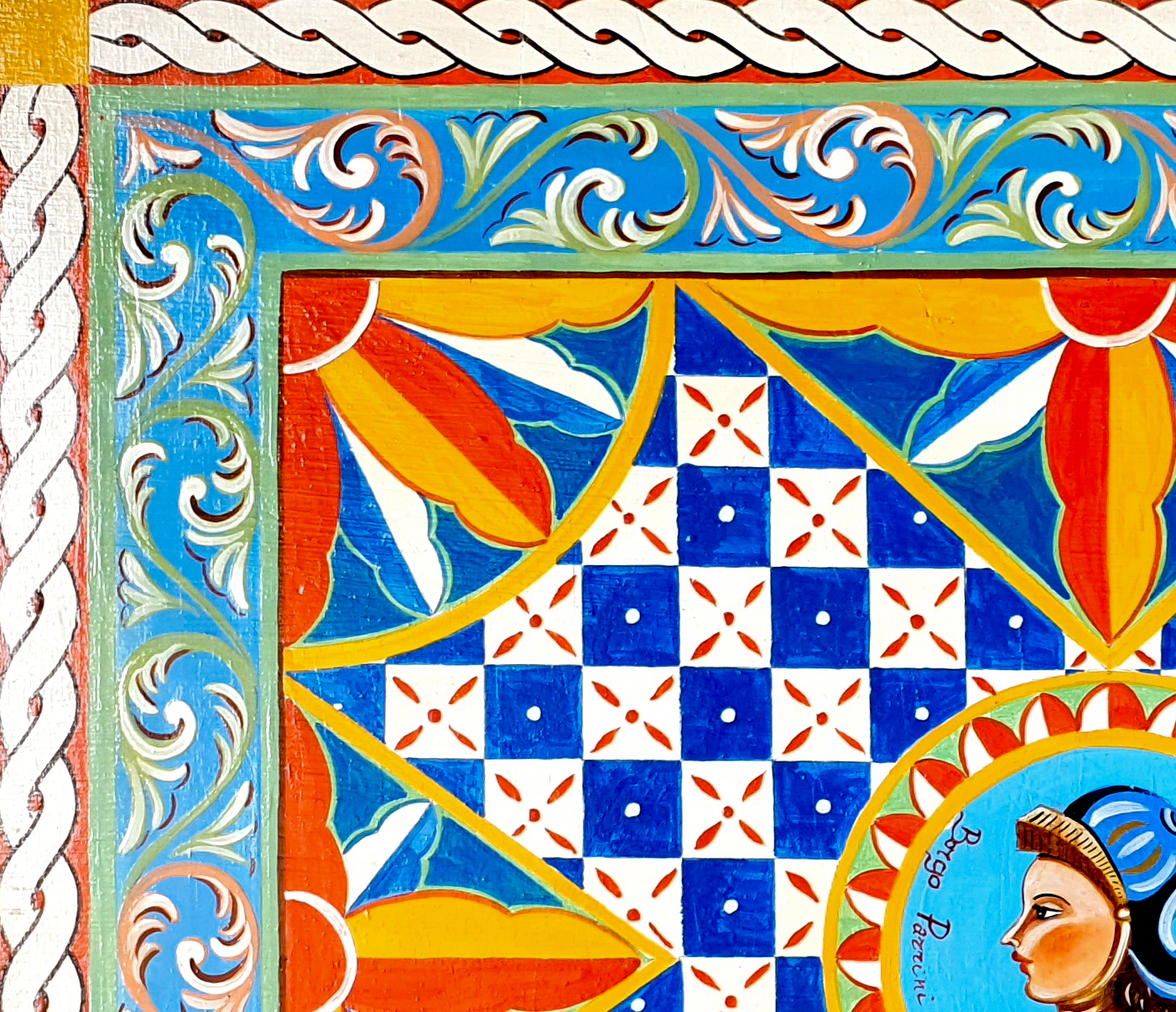 pannello pittura a olio paladini